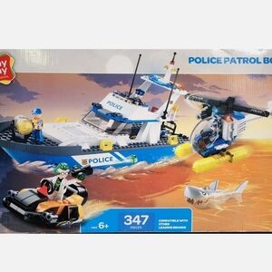 Police Patrol Boat Building Set